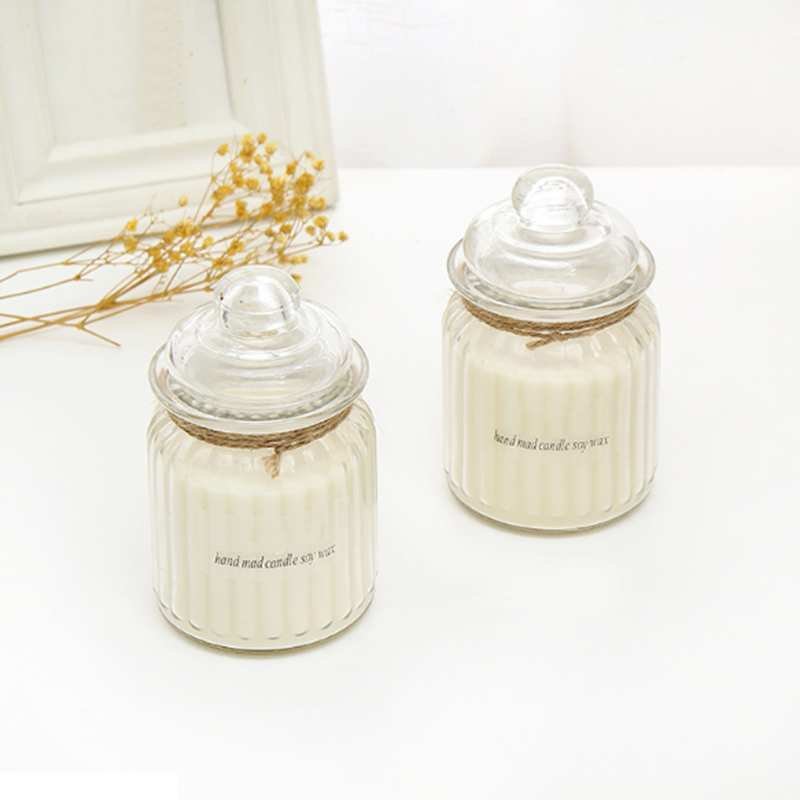 Hand poured scented natural soy wax candles with private label for home decor and fragrance